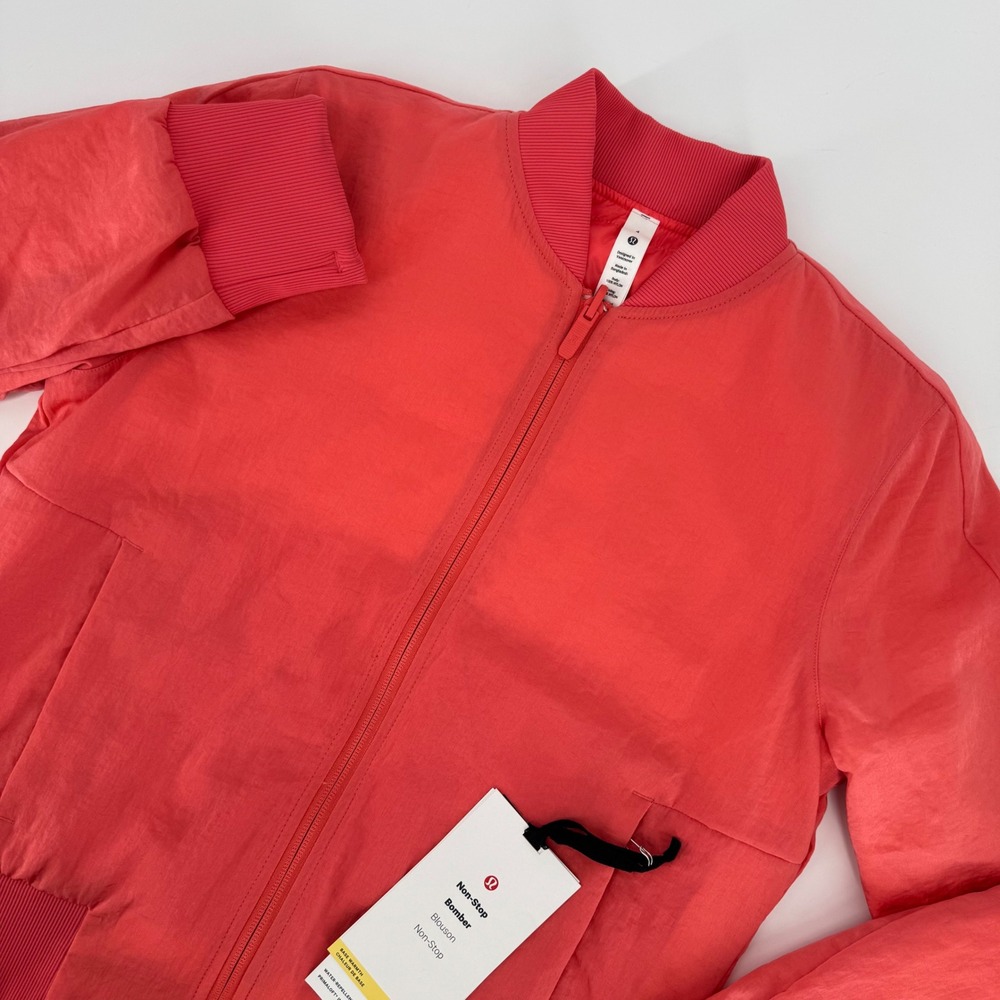 Lululemon Non-Stop Bomber Jacket Pale Raspberry Reversible PrimaLoft LW4BUPS 4